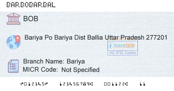 Bank Of Baroda BariyaBranch 