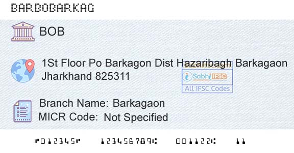 Bank Of Baroda BarkagaonBranch 