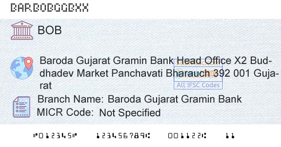 Bank Of Baroda Baroda Gujarat Gramin BankBranch 