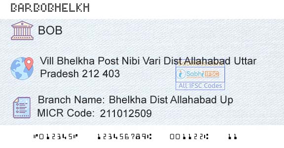 Bank Of Baroda Bhelkha Dist Allahabad UpBranch 