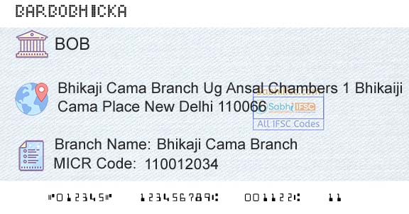 Bank Of Baroda Bhikaji Cama BranchBranch 