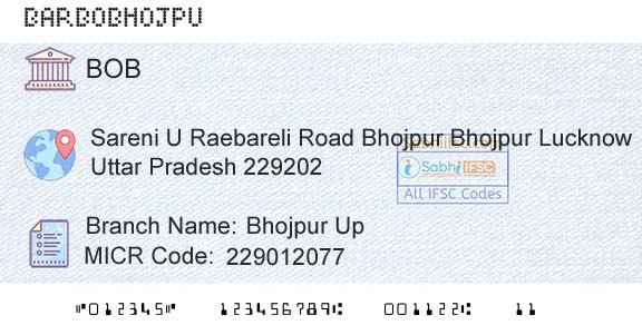 Bank Of Baroda Bhojpur UpBranch 