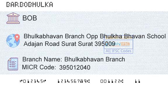 Bank Of Baroda Bhulkabhavan BranchBranch 