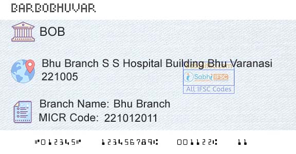Bank Of Baroda Bhu BranchBranch 