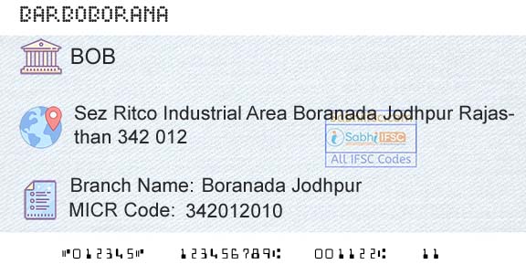Bank Of Baroda Boranada JodhpurBranch 