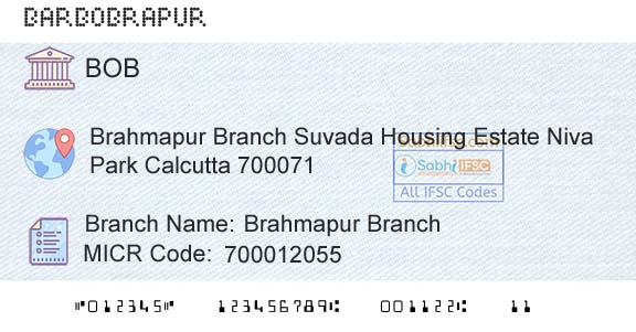 Bank Of Baroda Brahmapur BranchBranch 