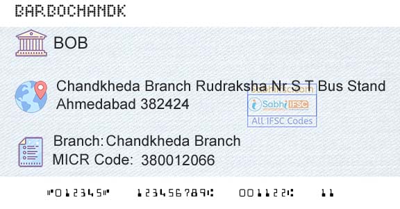 Bank Of Baroda Chandkheda BranchBranch 