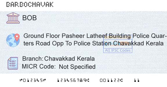 Bank Of Baroda Chavakkad KeralaBranch 