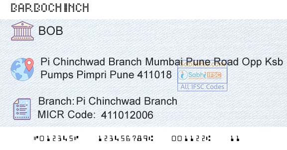 Bank Of Baroda Pi Chinchwad BranchBranch 