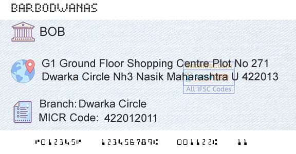 Bank Of Baroda Dwarka CircleBranch 
