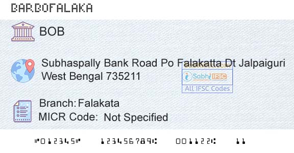 Bank Of Baroda FalakataBranch 