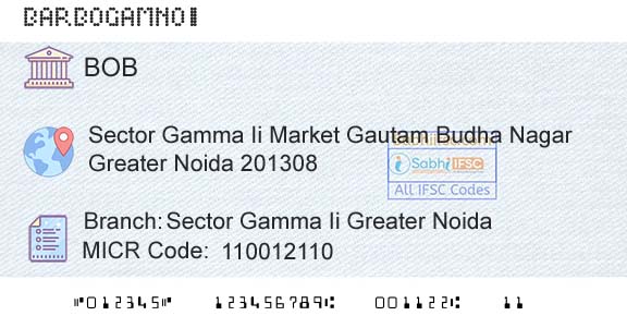 Bank Of Baroda Sector Gamma Ii Greater NoidaBranch 