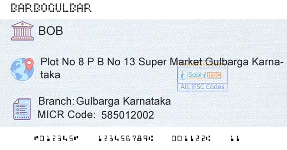 Bank Of Baroda Gulbarga KarnatakaBranch 