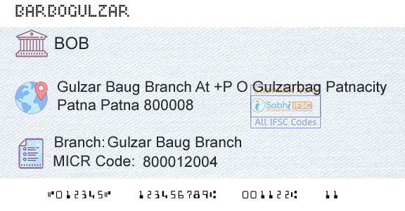 Bank Of Baroda Gulzar Baug BranchBranch 