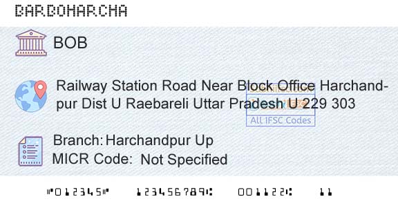 Bank Of Baroda Harchandpur UpBranch 
