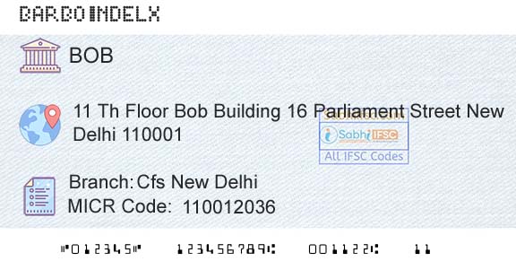 Bank Of Baroda Cfs New DelhiBranch 