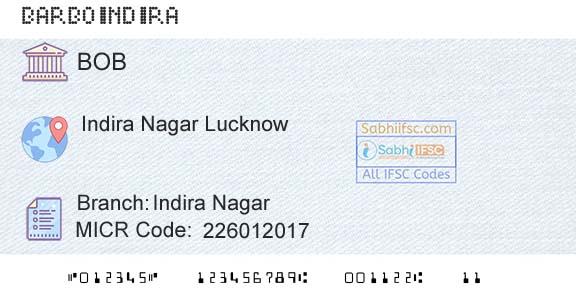 Bank Of Baroda Indira NagarBranch 