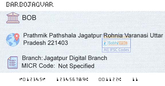 Bank Of Baroda Jagatpur Digital BranchBranch 