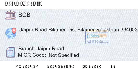 Bank Of Baroda Jaipur RoadBranch 