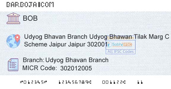 Bank Of Baroda Udyog Bhavan BranchBranch 