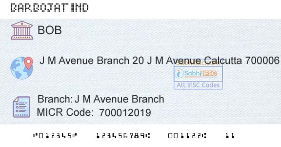 Bank Of Baroda J M Avenue BranchBranch 