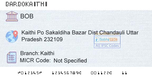 Bank Of Baroda KaithiBranch 