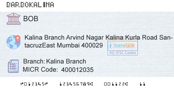 Bank Of Baroda Kalina BranchBranch 