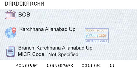 Bank Of Baroda Karchhana Allahabad UpBranch 