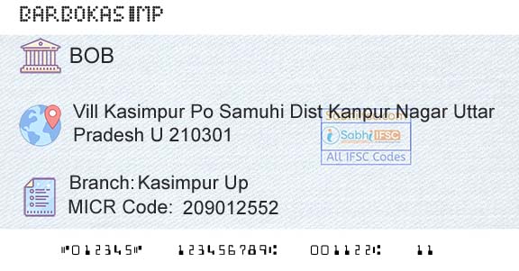 Bank Of Baroda Kasimpur UpBranch 