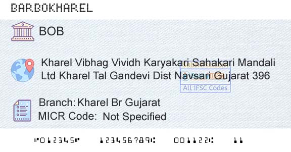 Bank Of Baroda Kharel Br GujaratBranch 