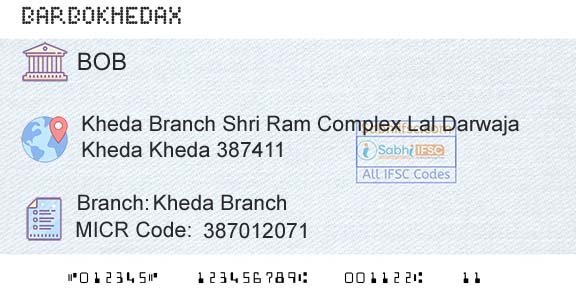 Bank Of Baroda Kheda BranchBranch 