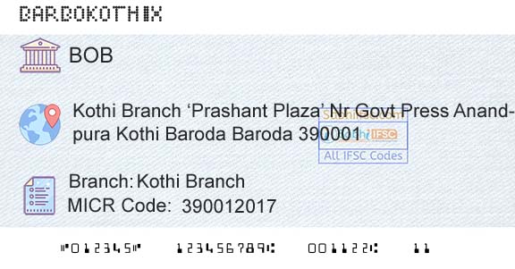 Bank Of Baroda Kothi BranchBranch 