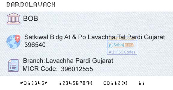 Bank Of Baroda Lavachha Pardi GujaratBranch 
