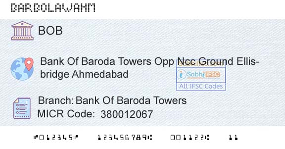 Bank Of Baroda Bank Of Baroda TowersBranch 