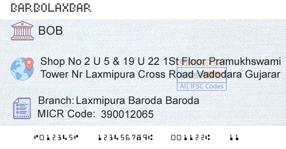 Bank Of Baroda Laxmipura Baroda BarodaBranch 