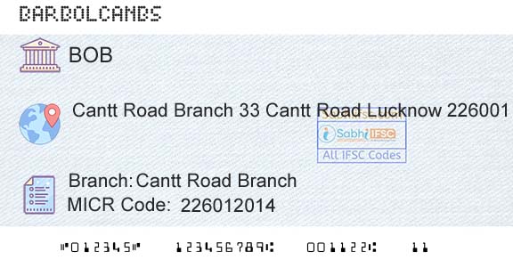 Bank Of Baroda Cantt Road BranchBranch 