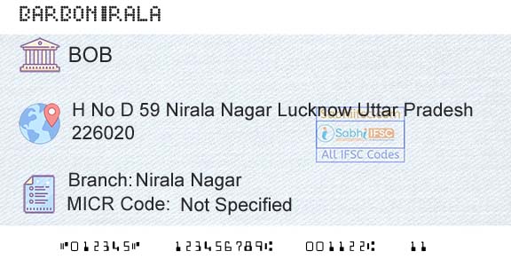 Bank Of Baroda Nirala NagarBranch 