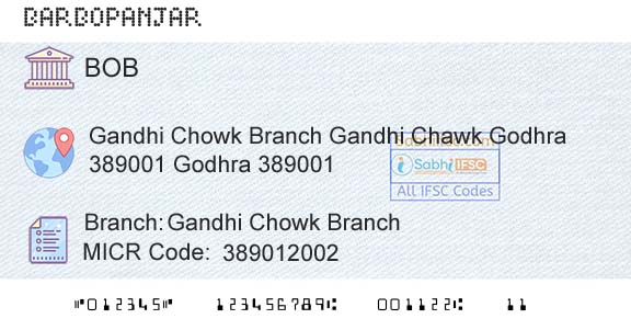Bank Of Baroda Gandhi Chowk BranchBranch 