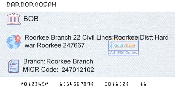Bank Of Baroda Roorkee BranchBranch 