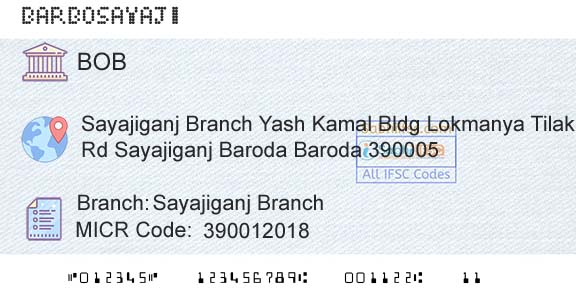 Bank Of Baroda Sayajiganj BranchBranch 