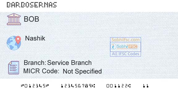 Bank Of Baroda Service BranchBranch 