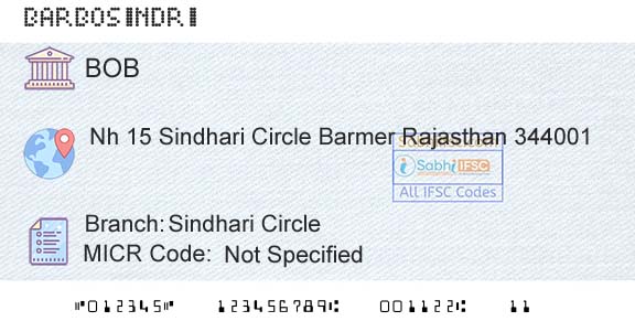 Bank Of Baroda Sindhari CircleBranch 