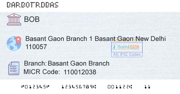 Bank Of Baroda Basant Gaon BranchBranch 