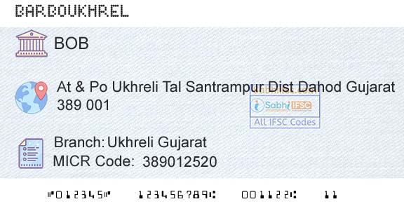 Bank Of Baroda Ukhreli GujaratBranch 