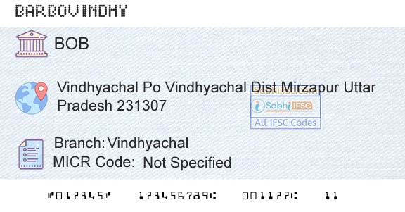 Bank Of Baroda VindhyachalBranch 