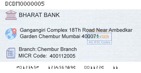 Bharat Cooperative Bank Mumbai Limited Chembur BranchBranch 