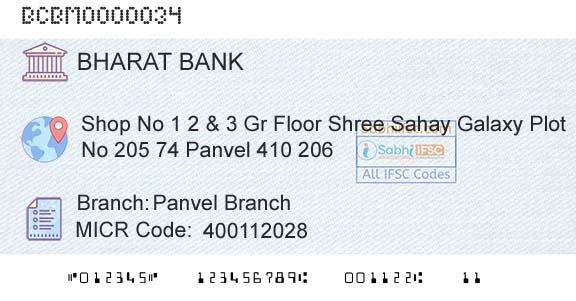 Bharat Cooperative Bank Mumbai Limited Panvel BranchBranch 