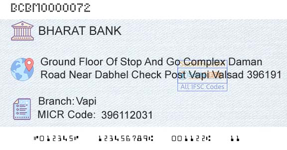 Bharat Cooperative Bank Mumbai Limited VapiBranch 