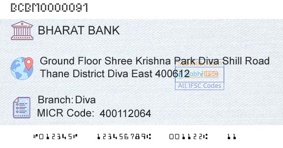Bharat Cooperative Bank Mumbai Limited DivaBranch 