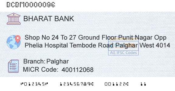 Bharat Cooperative Bank Mumbai Limited PalgharBranch 
